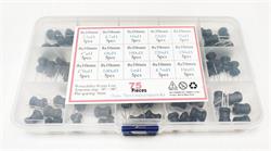 KIT DE BOBINAS INDUCTIVAS - THT - 15 VALORES - 75pcs - EN CAJA
