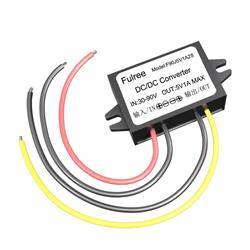 CONVERTIDOR DC-DC REDUCTOR - ENTRADA 15-85VDC - SALIDA 12VDC - 3A MAX. - 36W - 46x27x14mm - IP68