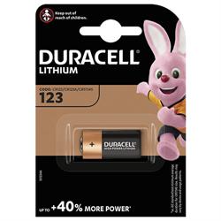PILA LITIO DURACELL CR123A - 3V  1400mAh - FOTO