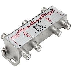 DISTRIBUIDOR / SPLITTER NIMO DE TV 1 ENTRADA - 6 SALIDAS - CONECTORES F