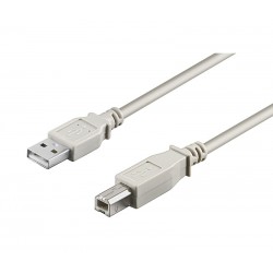 CONEXION NIMO USB MACHO TIPO A - USB MACHO TIPO B BEIGE [3m] - IMPRESORA