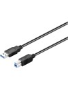 CONEXION NIMO USB 3.0 MACHO -  USB B 3.0 MACHO - 3 METROS - NEGRO