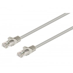 CONEXION ETHERNET RJ45 UTP CAT5e MACHO - MACHO - 3 METRO - GRIS