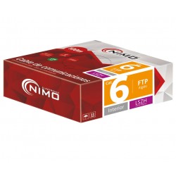 BOBINA CABLE FTP CAT6 RIGIDO - PARA INTERIOR - AWG23 - 100m