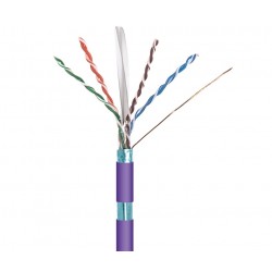 CABLE FTP CAT6 RIGIDO - PARA INTERIOR - AWG23 - 1 METRO