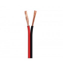 CABLE ALTAVOZ 2X1mm - ROJO NEGRO - POLARIZADO - 1 METRO