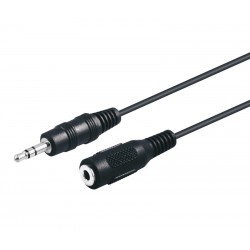 CONEXION JACK 3,5MM ST MACHO - JACK 3,5MM ST HEMBRA [2m]