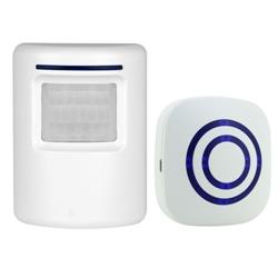 DETECTOR DE PRESENCIA INALAMBRICO - CON FLASH Y SONIDO - 38 MELODIAS - ALCANCE 70mts - VOLUMEN AJUSTABLE