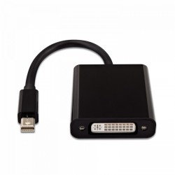 CONVERSOR / ADAPTADOR ENTRADA MINI DISPLAY PORT MACHO - SALIDA DVI HEMBRA - NEGRO