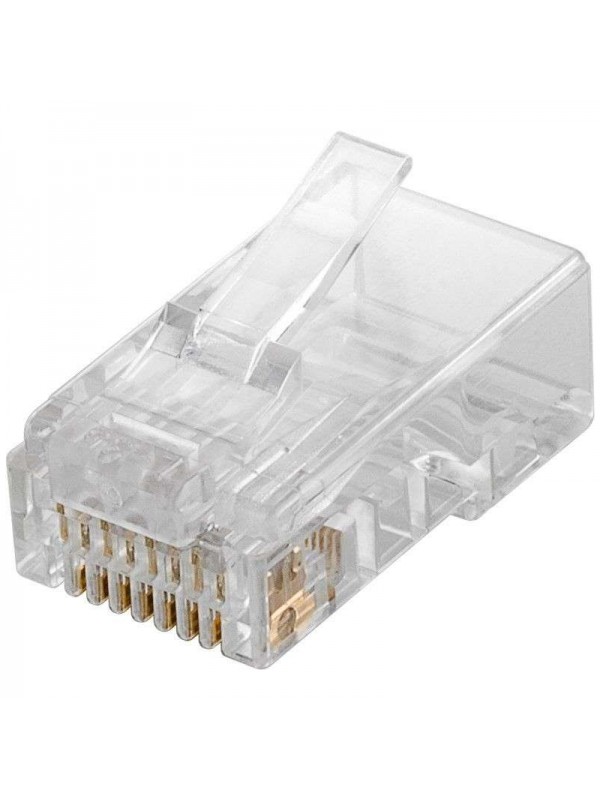 Conector Modular Red Ngn Rj45 8 Vias Cat6 100 Unidades Conect 0098