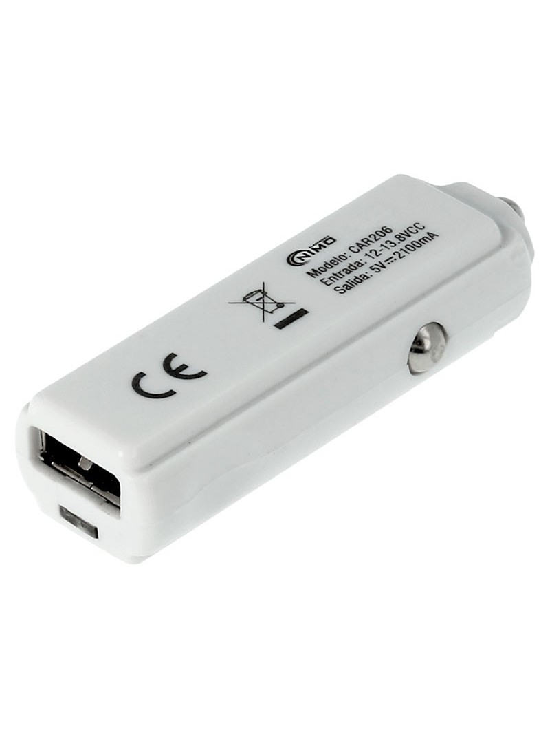 ALIMENTADOR MECHERO NIMO 12VCC - USB 5V - 2100mA