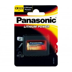 PILA LITIO PANASONIC CR123A - 3V  1400mAh - FOTO