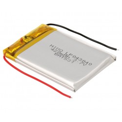 BATERIA Li-Po NIMO 3,7V - 450mAh RECARGABLE - 30x40x4mm - CON CONECTOR 2 PIN