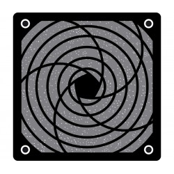 REJILLA PARA VENTILADOR 120X120 PLASTICO + FILTRO
