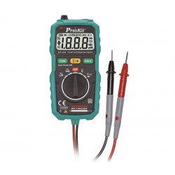 MULTIMETRO AUTORANGO DE BOLSILLO PROSKIT - VCC VCA ACC ACA Resistencia - CAT III - 125x60x26mm