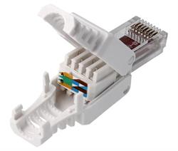 CONECTOR RJ45 CAT.6 UTP MACHO TOOL-LESS - 1 UNIDAD