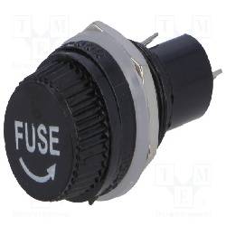PORTAFUSIBLES PARA EMPOTRAR - CHASIS 5X20 10A 250V - DIAMETRO 13mm