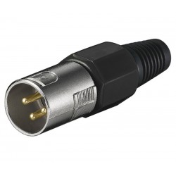 CONECTOR XLR - CANON MACHO AEREO 3 PIN - NEUTRIK