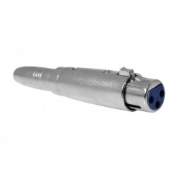 ADAPTADOR XLR / CANON HEMBRA - JACK 6.3mm HEMBRA STEREO - METAL