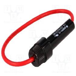 PORTAFUSIBLE AEREO 5X20 CON CABLE AWG14