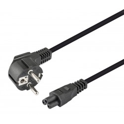 CONEXION DE ALIMENTACION IEC320 (SCHUKO) - C5 (TREBOL) [1,8m]