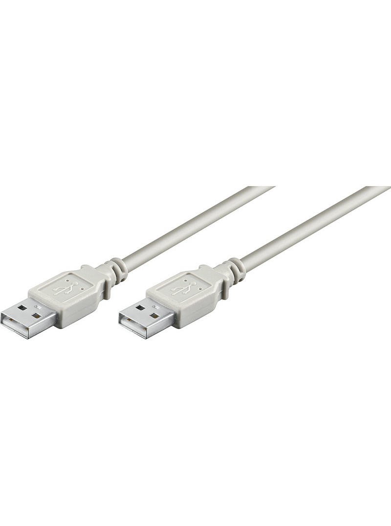 CONEXION USB 2.0 MACHO - MACHO BEIGE 3m