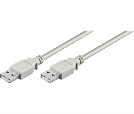 CONEXION USB 2.0 MACHO - MACHO BEIGE 5m