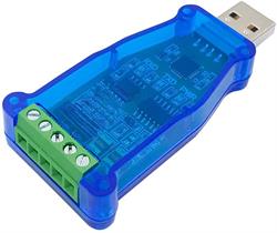 CONVERSOR / ADAPTADOR USB A MACHO A RS-485 REGLETA - PASIVO - 60x25x10mm - Chip CP2102
