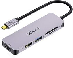 HUB DE USB TIPO C - X1 USB 3.0 - X1 USB 2.0 - LECTOR DE TARJETAS - HDMI