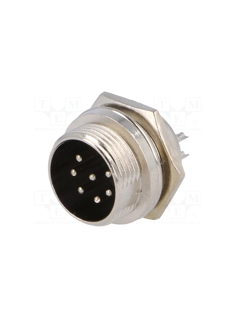 CONECTOR MACHO DE MICROFONO 7 PIN 16mm - PANEL