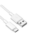 CONEXION USB A 2.0 MACHO - USB TIPO C 3.1 MACHO - 2 METROS - BLANCO