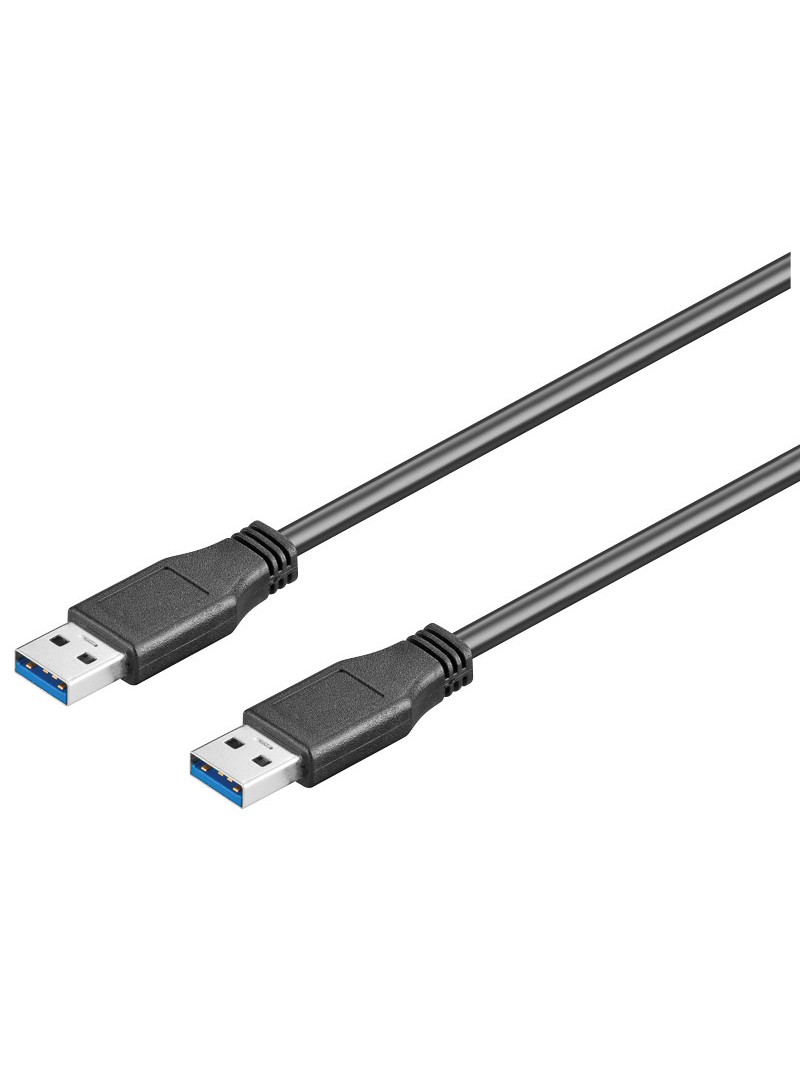 CONEXION USB 3.0 MACHO - MACHO - NEGRO - [1.8m]