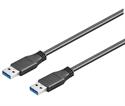 CONEXION USB 3.0 MACHO - MACHO - NEGRO - [3m]