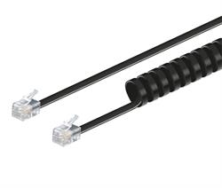 CONEXION TELEFONICA RIZADO RJ9 [AURICULAR] MACHO - MACHO [7.5m]