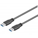 CONEXION USB 3.0 MACHO - MACHO - NEGRO - [5m]