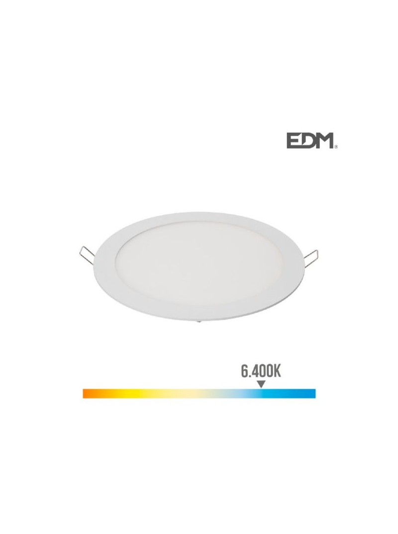 DOWNLIGHT LED EDM 20W 6400K - DIAMETRO 20cm / BLANCO