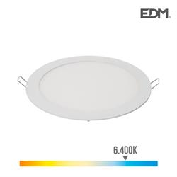 DOWNLIGHT LED EDM 20W 6400K - DIAMETRO 20cm / BLANCO