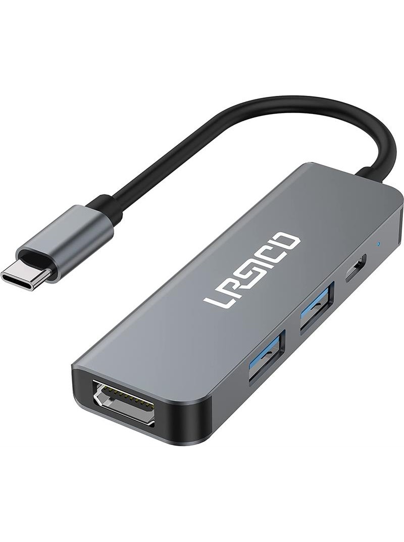 HUB DE USB TIPO C - X2 USB 3.0 - HDMI - USB-C PARA CARGA HASTA 82W