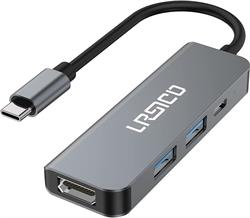 HUB DE USB TIPO C - X2 USB 3.0 - HDMI - USB-C PARA CARGA HASTA 82W