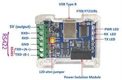 CONVERSOR USB A MACHO A RS-485 RS-422 REGLETA - PASIVO - Chip FTDI