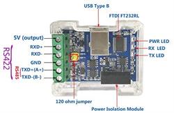 CONVERSOR  USB A MACHO A RS-485 RS-422 REGLETA - PASIVO - Chip FTDI