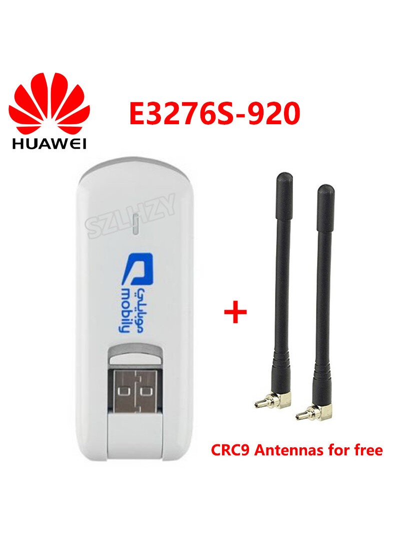MODEM USB HUAWEI E3276S-920 LTE - 150MBPS - 3G 4G + 2 ANTENAS CRC9