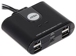 SWITCH KVM USB PARA 2 PC - INTERFAZ USB - PASIVO - CON USB COMPARTIDO - BOTON CAMBIO