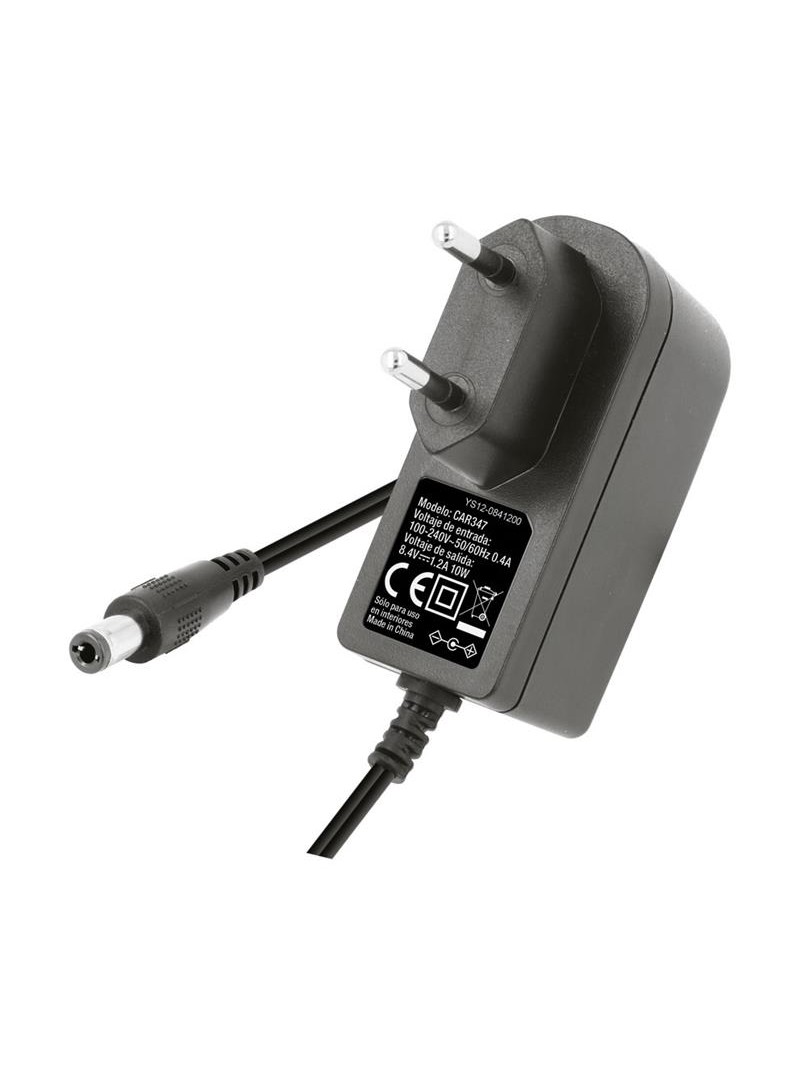 CARGADOR DE BATERÍAS DE ION-LITIO 8.4V - 1.2A - JACK 5.5x2.1mm