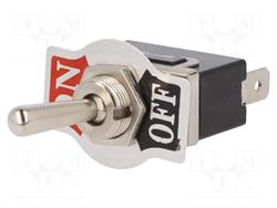 INTERRUPTOR PALANCA NINIGI SPST 250v / 10A - 2 CONTACTOS [ON-OFF] - FASTON 6,3mm