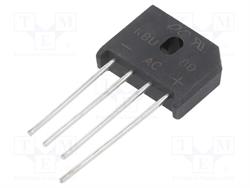 PUENTE RECTIFICADOR PLANO  200v / 8A - SOLDAR C.I  / KBU8D-DC