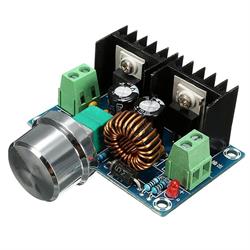 CONVERTIDOR DC-DC AJUSTABLE REDUCTOR VOL. PWM - ENTRADA 4-40V - SALIDA 1.25-36V - 8A MAX. incl. perilla