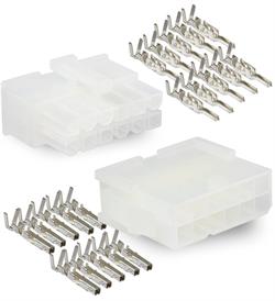 KIT CONECTORES MULTIFUNCION - MACHO HEMBRA - 12 VIAS - PASO 4.2mm  - 5A