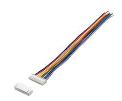 PAREJA DE CONECTORES MICRO JST 9 VIAS - 1,25mm - MACHO PARA PCB + HEMBRA AEREO CON CABLE 10 cm