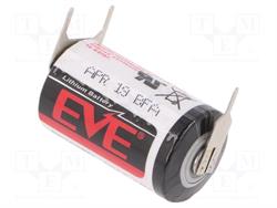 PILA DE LITIO 1/2AA 1/2R6 - 3.6v 1200mAh - 14.5x25.4mm - ER14250 - PARA SOLDAR